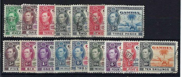 Image of Gambia SG 150/61 FU British Commonwealth Stamp